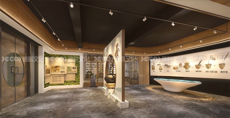 在茶文化展館設(shè)計中如何設(shè)計一個適合展示茶葉與公益慈善的結(jié)合的區(qū)域？
